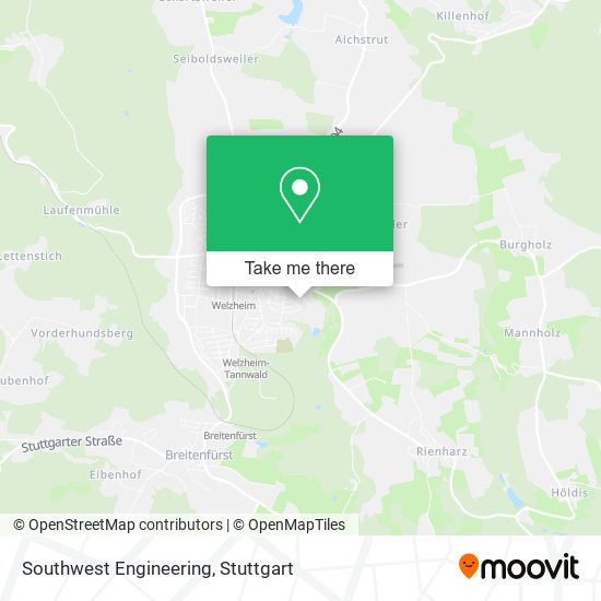 Southwest Engineering map