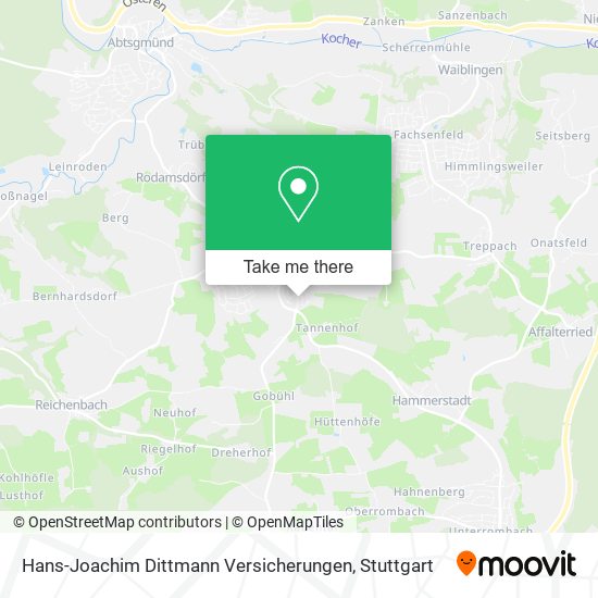 Hans-Joachim Dittmann Versicherungen map