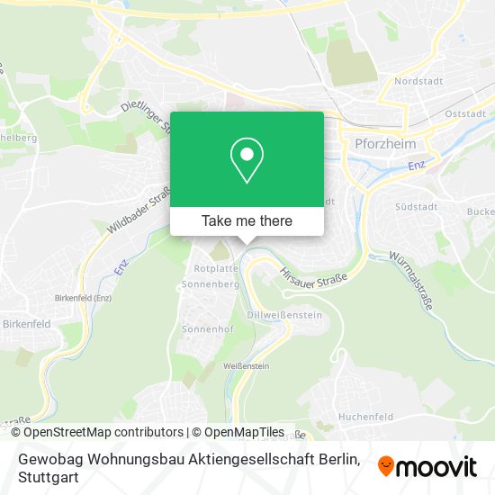 Карта Gewobag Wohnungsbau Aktiengesellschaft Berlin