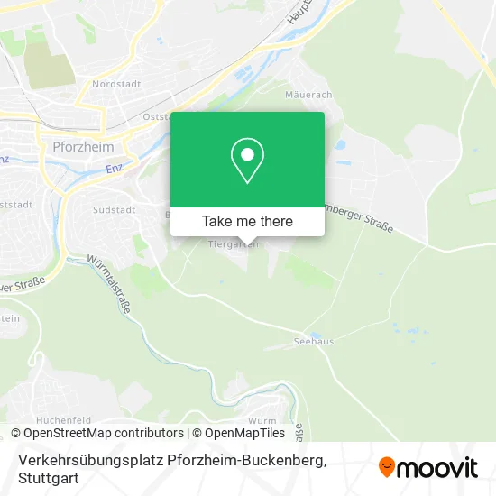 Карта Verkehrsübungsplatz Pforzheim-Buckenberg