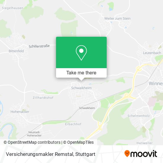 Versicherungsmakler Remstal map