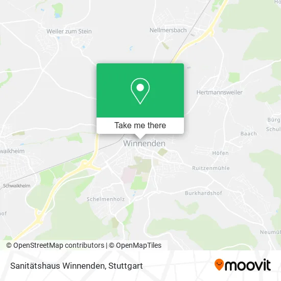 Карта Sanitätshaus Winnenden