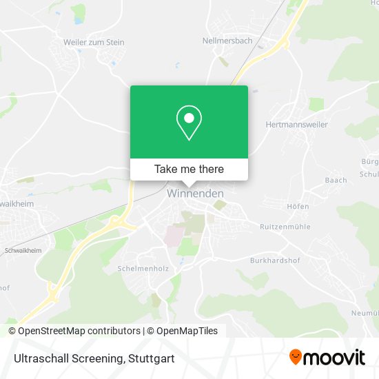 Ultraschall Screening map