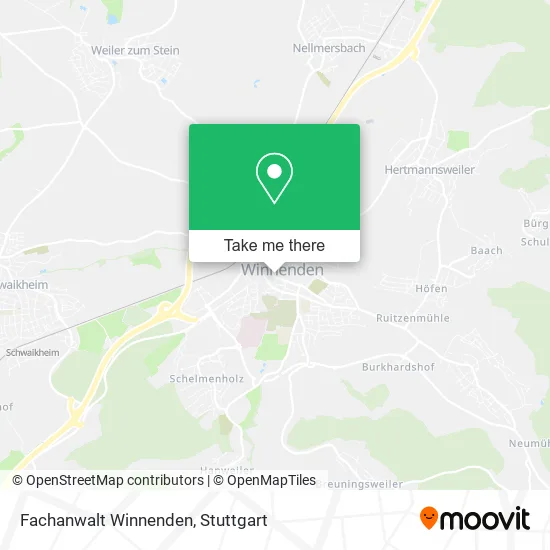 Карта Fachanwalt Winnenden