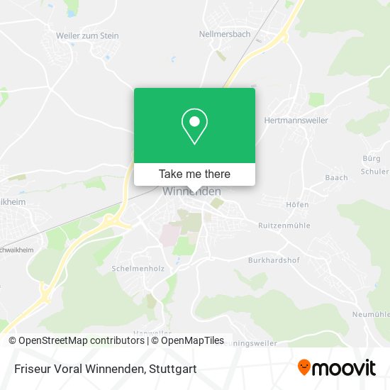 Friseur Voral Winnenden map