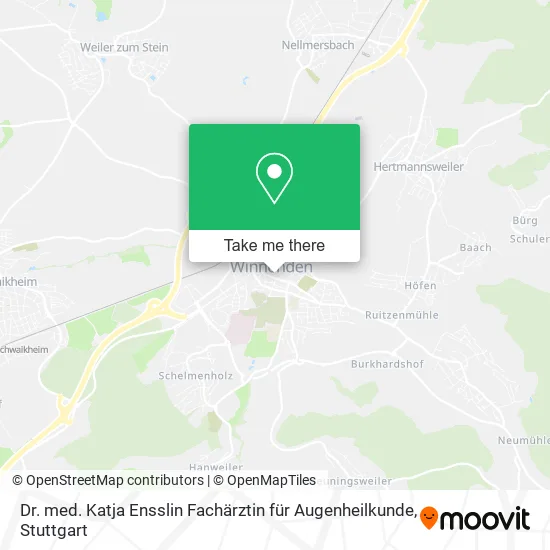 Карта Dr. med. Katja Ensslin Fachärztin für Augenheilkunde