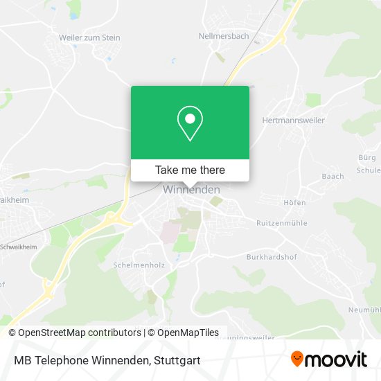 MB Telephone Winnenden map