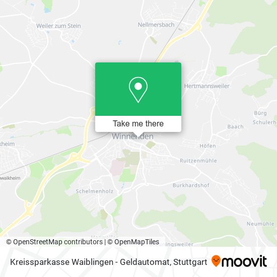 Карта Kreissparkasse Waiblingen - Geldautomat
