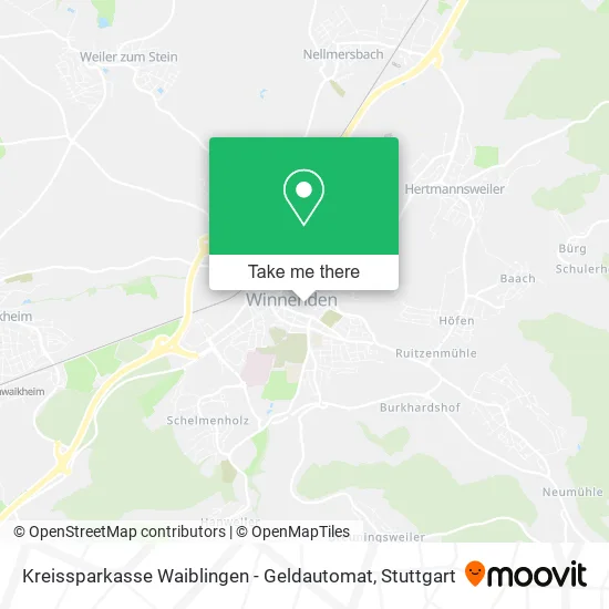 Kreissparkasse Waiblingen - Geldautomat map