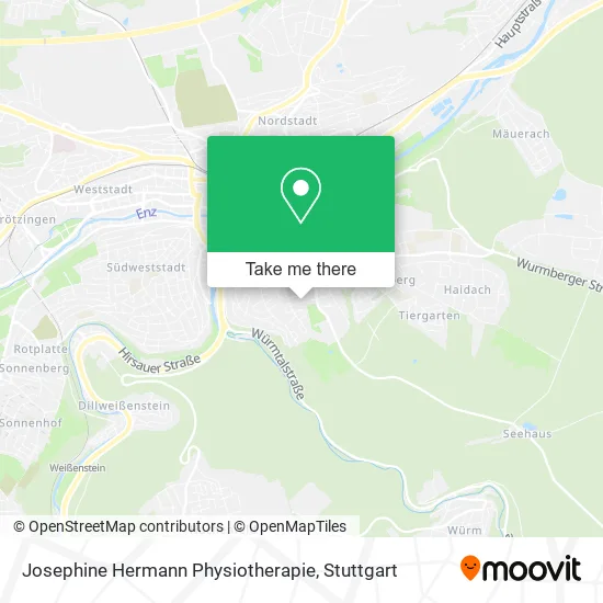 Карта Josephine Hermann Physiotherapie