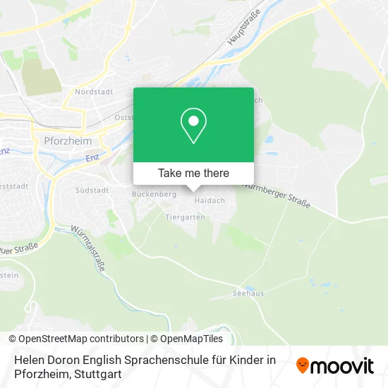 Карта Helen Doron English Sprachenschule für Kinder in Pforzheim