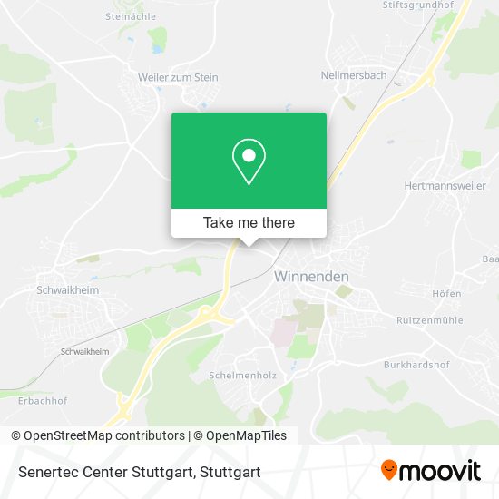 Senertec Center Stuttgart map