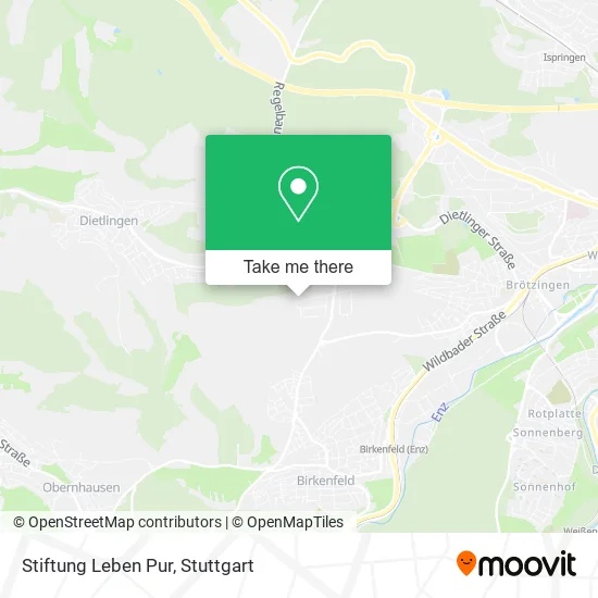 Карта Stiftung Leben Pur
