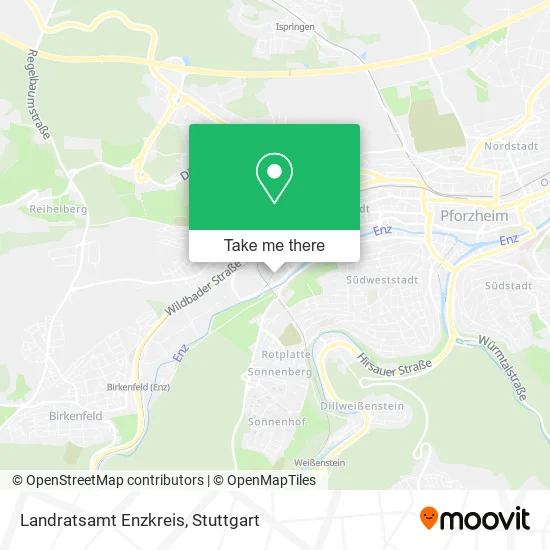 Карта Landratsamt Enzkreis