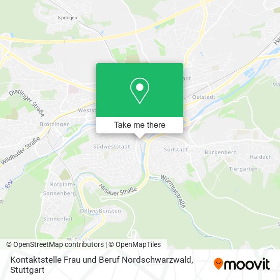 Kontaktstelle Frau und Beruf Nordschwarzwald map