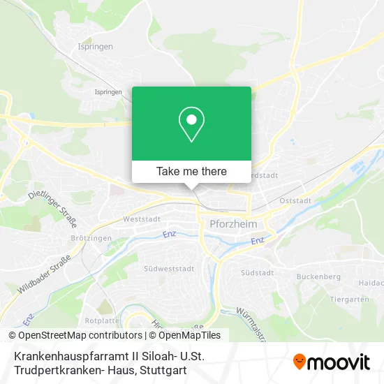 Карта Krankenhauspfarramt II Siloah- U.St. Trudpertkranken- Haus