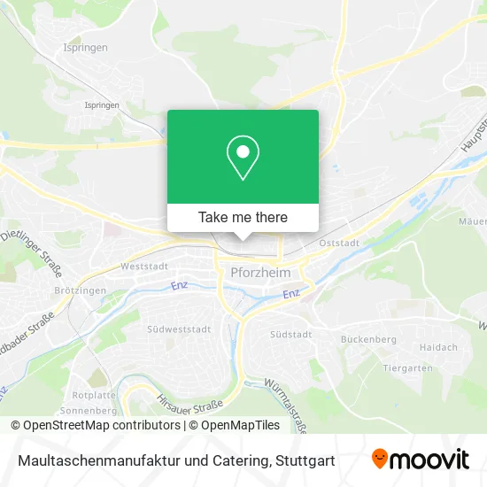 Карта Maultaschenmanufaktur und Catering
