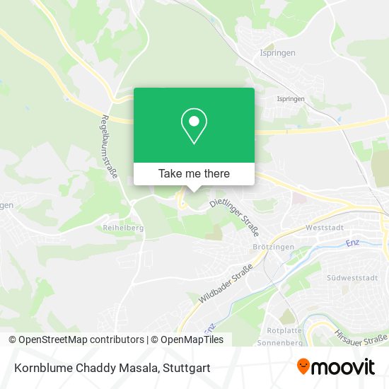 Kornblume Chaddy Masala map