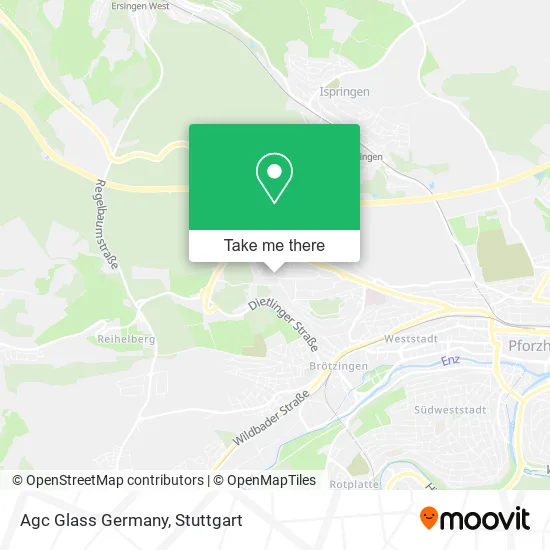 Agc Glass Germany map