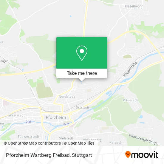 Карта Pforzheim Wartberg Freibad