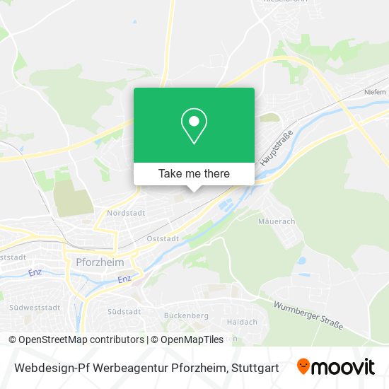 Карта Webdesign-Pf Werbeagentur Pforzheim