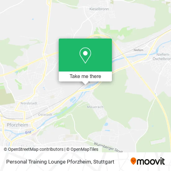 Карта Personal Training Lounge Pforzheim