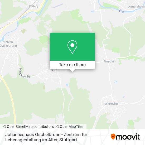 Карта Johanneshaus Öschelbronn - Zentrum für Lebensgestaltung im Alter