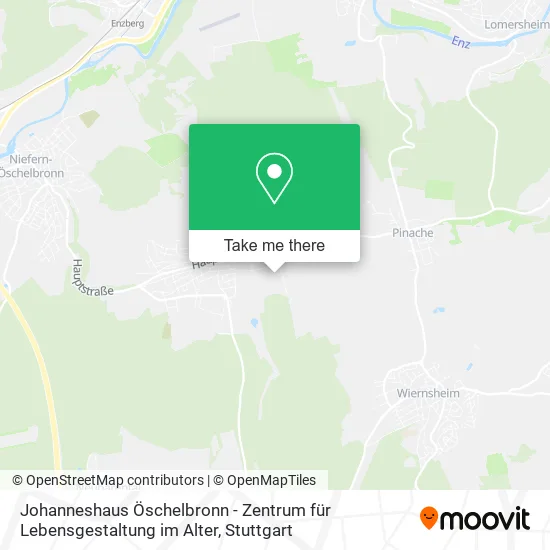 Карта Johanneshaus Öschelbronn - Zentrum für Lebensgestaltung im Alter