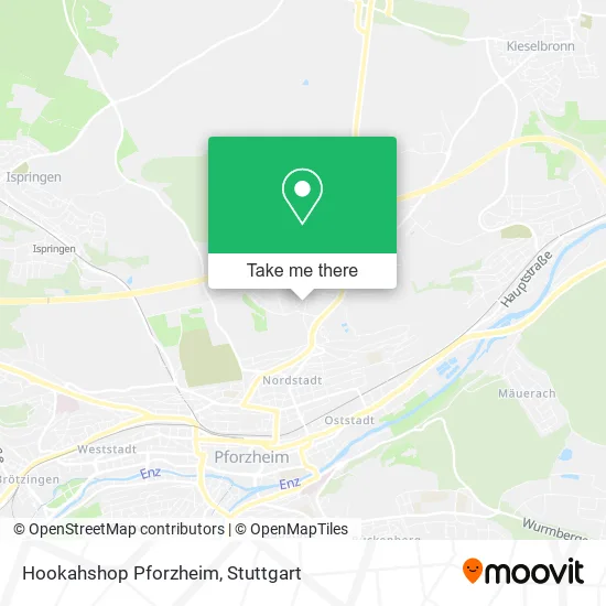Карта Hookahshop Pforzheim