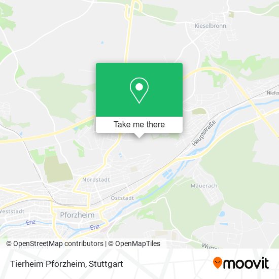 Tierheim Pforzheim map