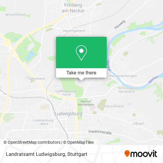 Landratsamt Ludwigsburg map