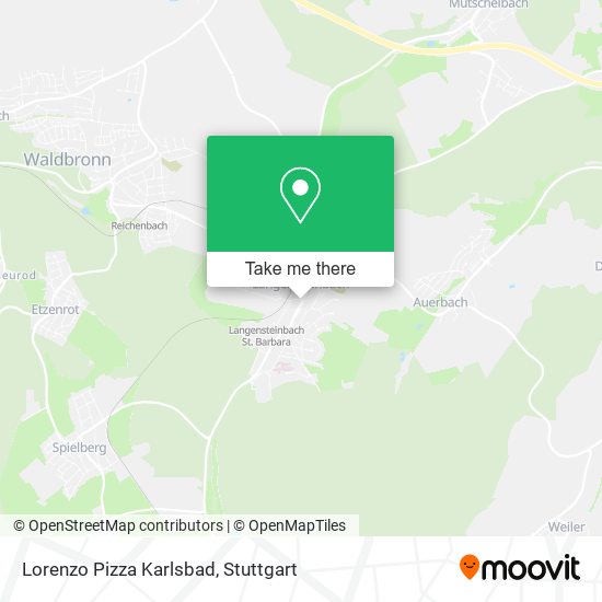 Lorenzo Pizza Karlsbad map
