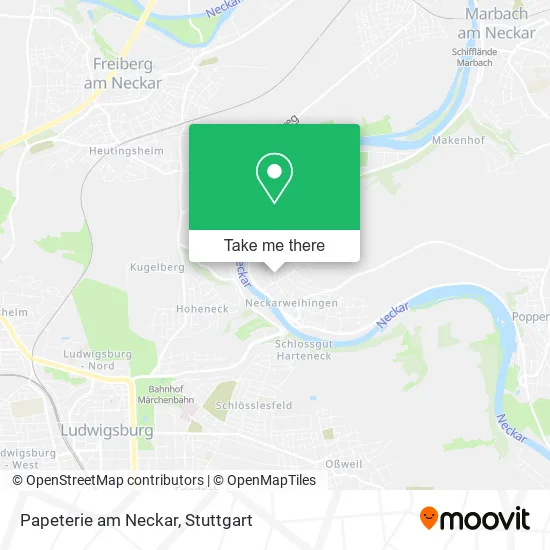Карта Papeterie am Neckar