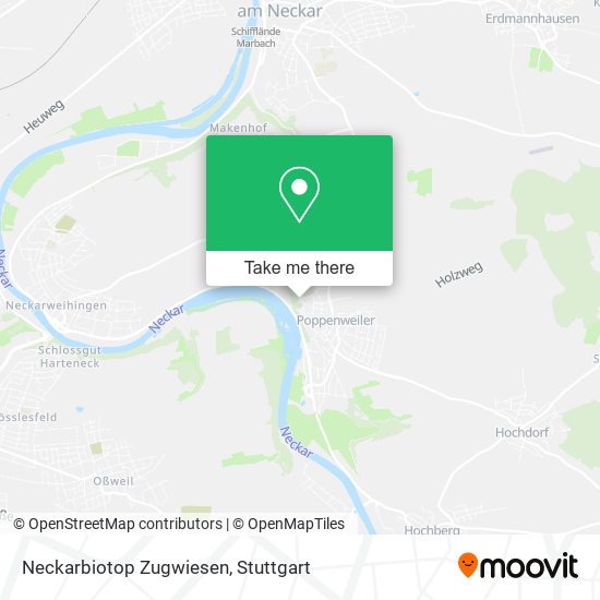 Карта Neckarbiotop Zugwiesen