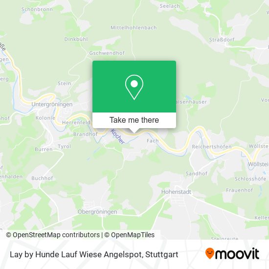 Lay by Hunde Lauf Wiese Angelspot map