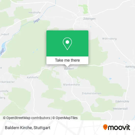 Baldern Kirche map