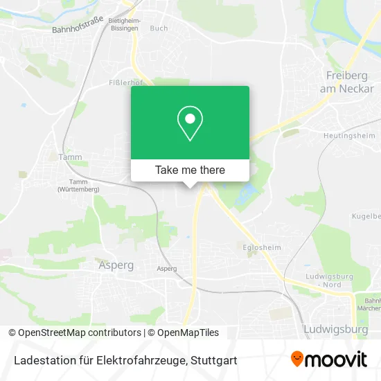 Карта Ladestation für Elektrofahrzeuge