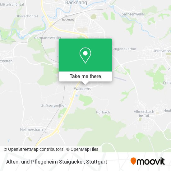 Карта Alten- und Pflegeheim Staigacker