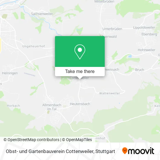 Карта Obst- und Gartenbauverein Cottenweiler