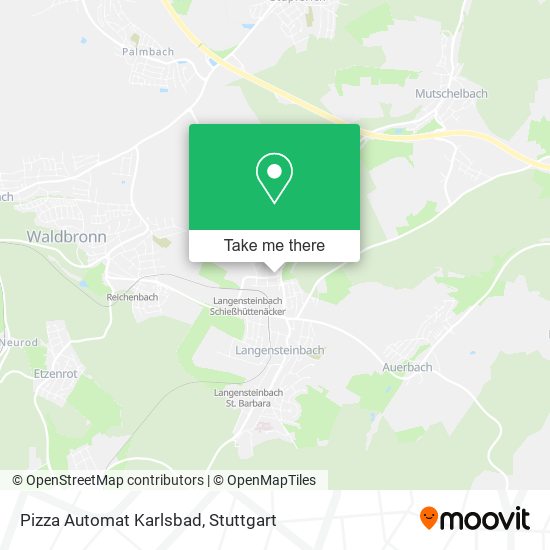 Pizza Automat Karlsbad map