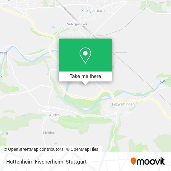 Huttenheim Fischerheim map