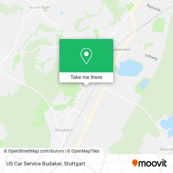 US Car Service Budaker map