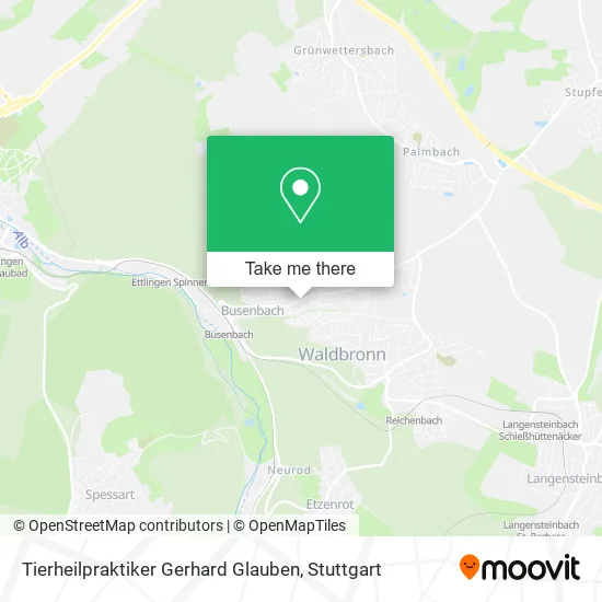 Карта Tierheilpraktiker Gerhard Glauben