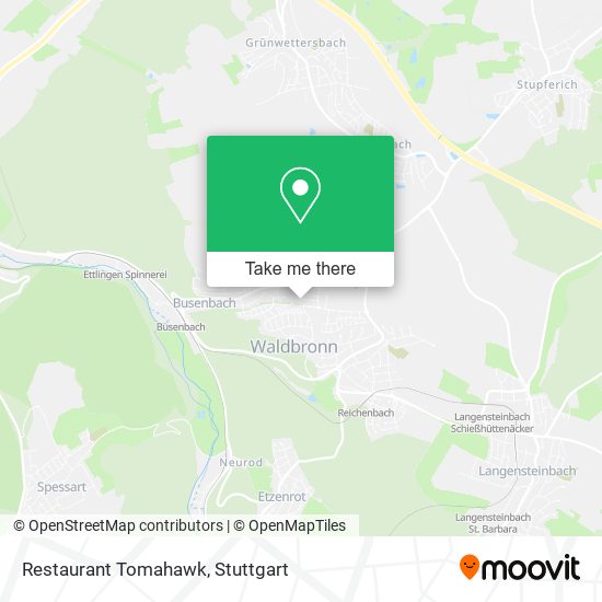 Restaurant Tomahawk map