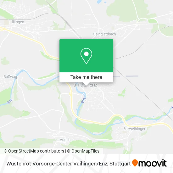 Карта Wüstenrot Vorsorge-Center Vaihingen / Enz
