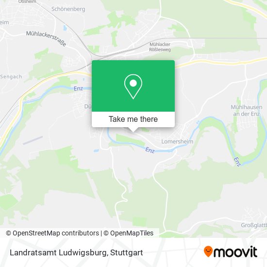 Landratsamt Ludwigsburg map