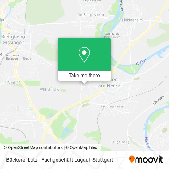 Карта Bäckerei Lutz - Fachgeschäft Lugauf