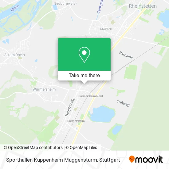 Карта Sporthallen Kuppenheim Muggensturm