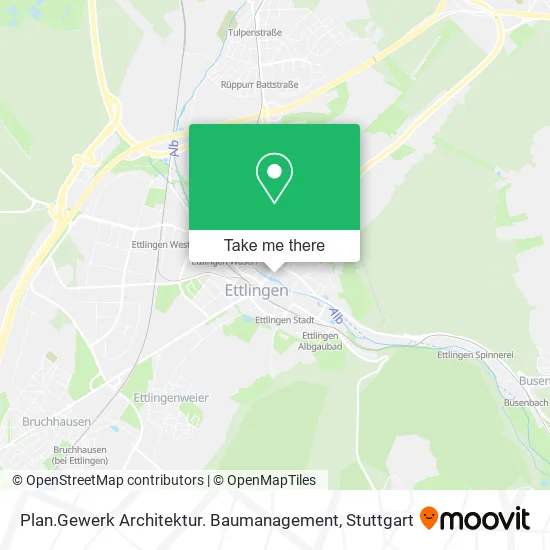 Карта Plan.Gewerk Architektur. Baumanagement