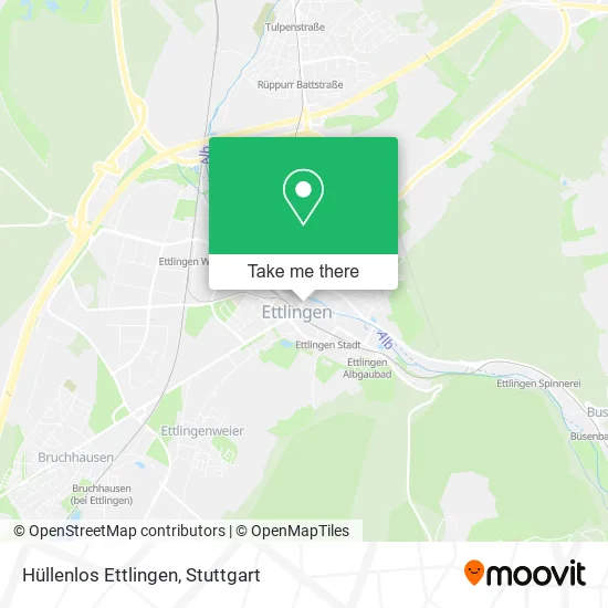 Карта Hüllenlos Ettlingen